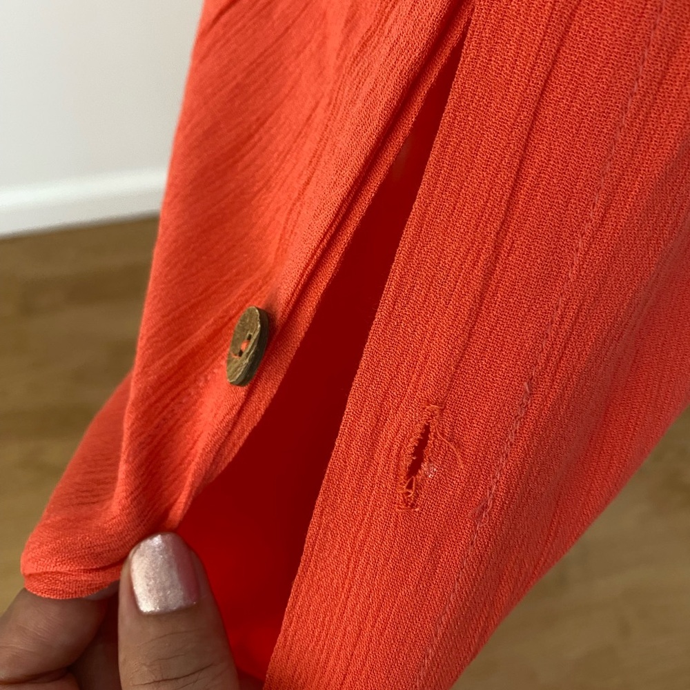 WOMEN’S ORANGE COVER UP PANTS SIZE M - Picture 3 of 6